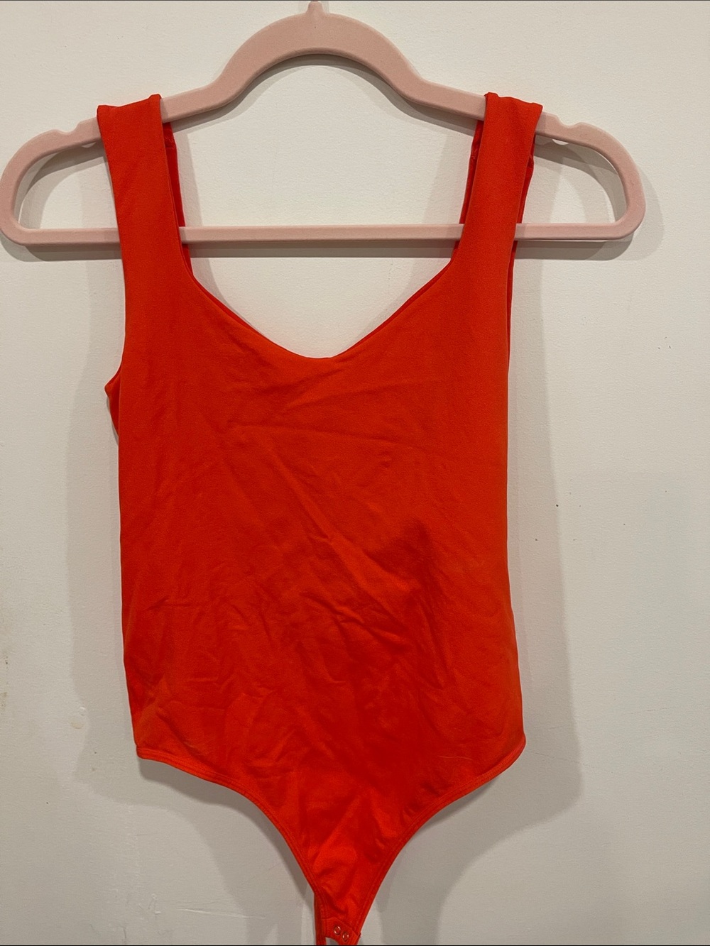 Women's Red Sleeveless Bandeau Bodysuit
